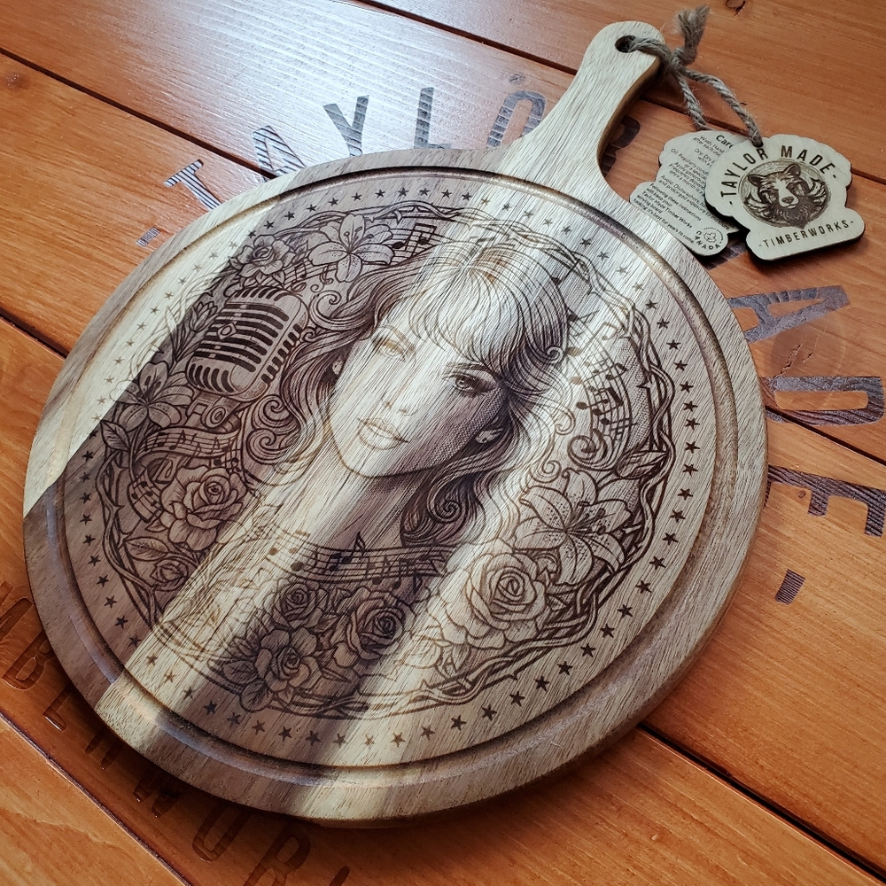 Taylor Swift Limited Run #1/25 Special Edition Acacia Wood Charcuterie Board